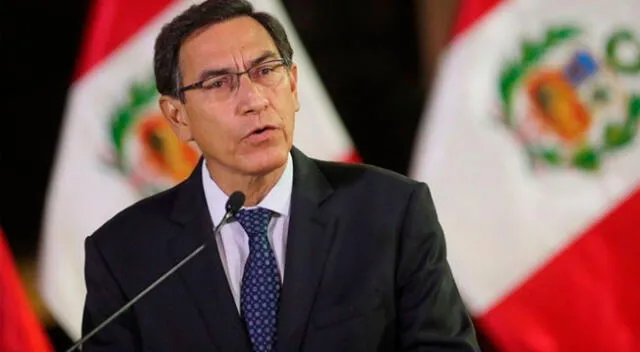 Martín Vizcarra en conferencia de prensa.