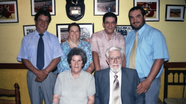 La familia de Florencio Zanón.