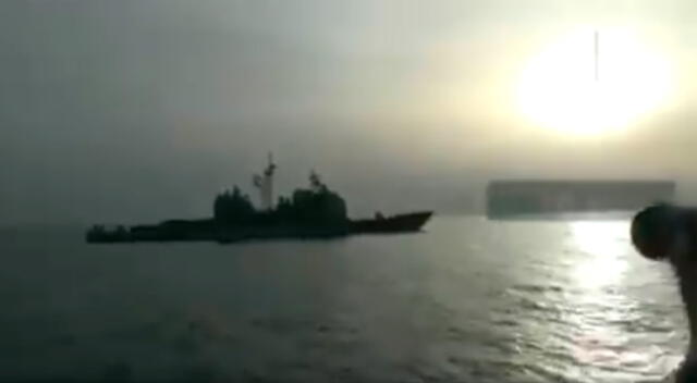 Las imágenes muestran el monitoreo de las embarcaciones de EE.UU por parte del Ejército de Irán.