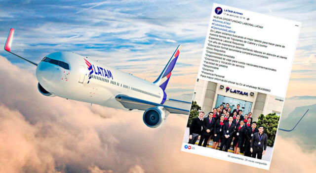 LATAM Airlines aseguró que reportaron el hecho, confirmando que no están solicitando personal de trabajo con esas características y mucho menos, en medio del estado de emergencia.