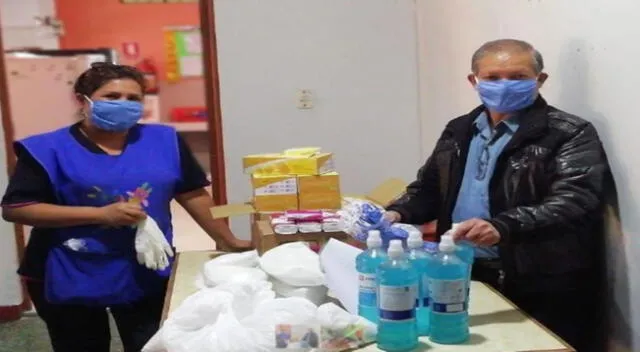 La Cruz Roja Internacional donó mascarillas y gel a los niños pobres abandonados en el Inabif de Ayacucho