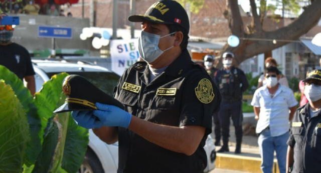 Policía Nacional resaltó la labor del suboficial durante estas semanas de Estado de Emergencia.