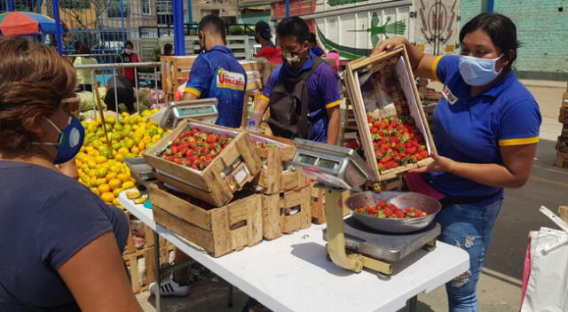 Mercado en Comas.