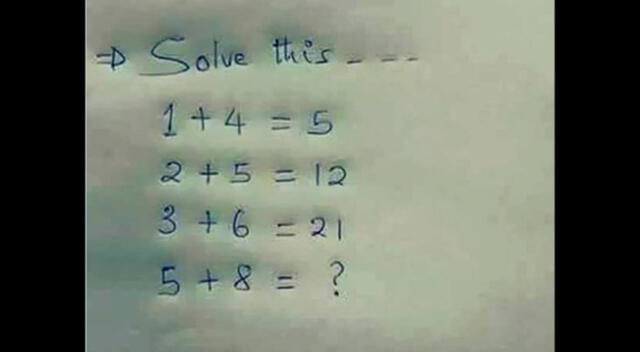 El problema matemático viene poniendo de cabeza a miles de cibernautas.
