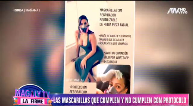 Programa de Magaly Medina pone en duda efectividad de las mascarillas.