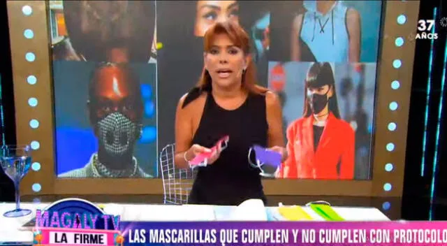 Programa de Magaly Medina pone en duda efectividad de las mascarillas.