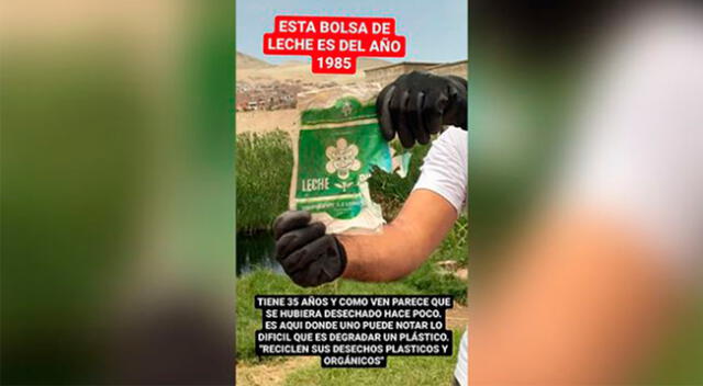Vecinos del distrito de Ancón encontraron una envoltura de leche Enci, que data del año 1985.