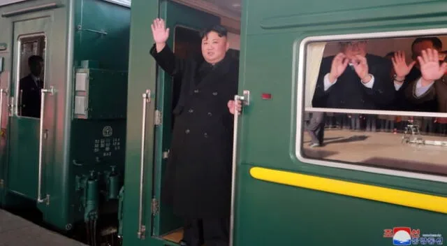 Las fotos satelitales muestran que al tren de 250 metros de largo perteneciente a Kim Jong-un.