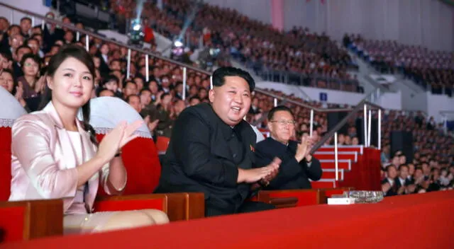 Kim Joung-un y Ri Sol-ju, primera dama de Corea del Norte.