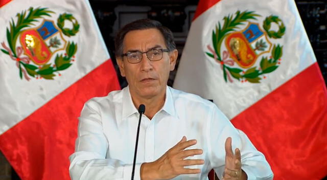 El presidente Martín Vizcarra