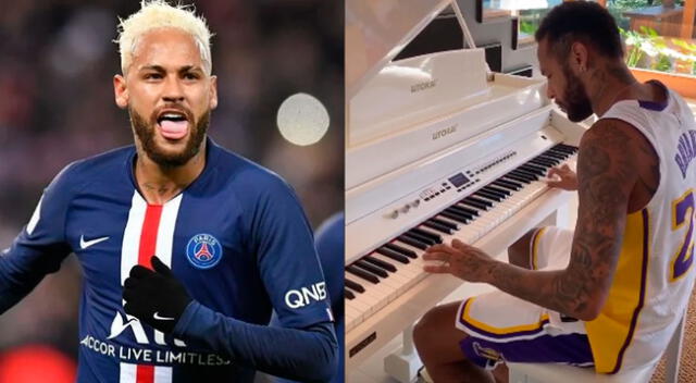 Neymar se lució con las notas musicales en tiempos de cuarentena.