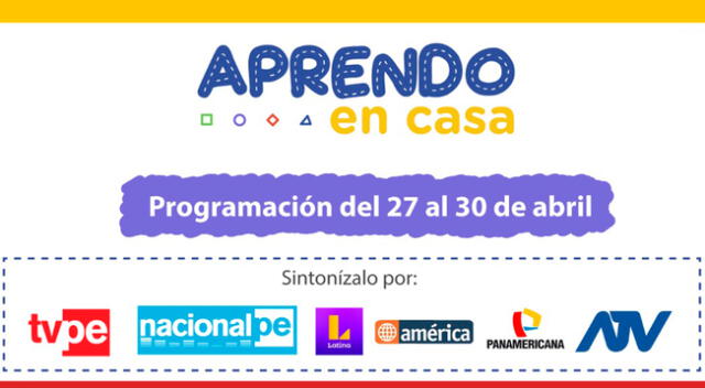 Mira desde AQUI ONLINE Aprendo en casa