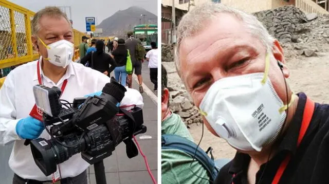 Gunter Rave extraña a su madre tras pasar más de 40 días cubriendo la coyuntura del coronavirus desde la calle para América TV.