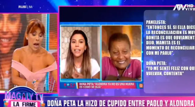 Magaly Medina pone en duda el amor entre Paolo Guerrero y Alondra García Miró.