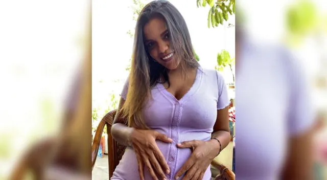 Johana Cubillas dio a luz a su primer hijo.