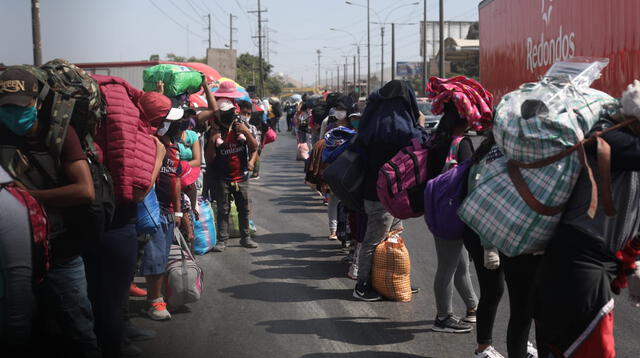 Caminantes en la Panamericana del Norte