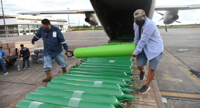 Son 500 balones de oxigeno que compró Gobierno Regional de Loreto para combatir al Covid-19.