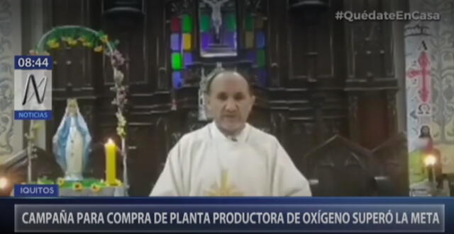 El sacerdote  Raymundo Portelli vía redes sociales pidió la colaboración de la gente para alcanzar el objetivo de comprar una planta de oxígeno.