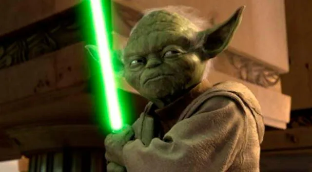 El maestro Yoda preparándose para luchar ante la orden 66 decretada por Palpatine.