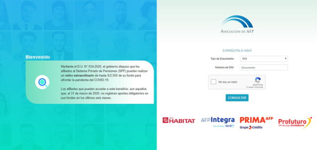 Se habilitó la página web para solicitar el retiro de los S/2 mil de AFP.