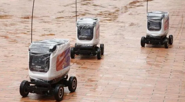 En la zona de El Poblado, donde se está haciendo la prueba, se entregaron cerca de 120 pedidos diarios con 15 robots.