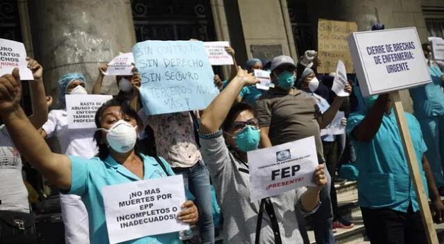 Colegio de Enfermeros del Perú pide que se amplíe el estado de emergencia. Foto GEC..