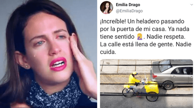 Los usuarios de redes sociales le pidieron a Emilia Drago "salir de su burbuja" y respetar el trabajo.