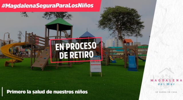 Retiraran juegos en parques de Magdalena.