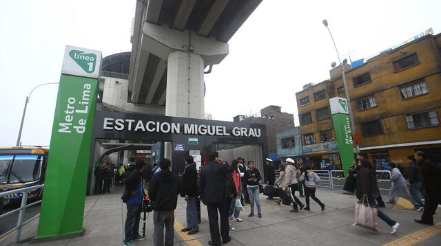 Este domingo 10 de mayo el Metro de Lima operará en dos horarios.