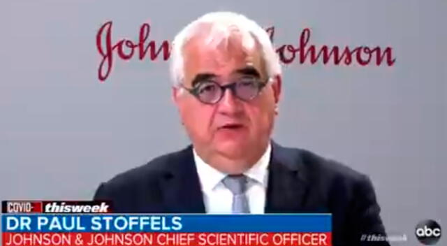 Paul Stoffels, director científico de Johnson & Johnson para ABC.