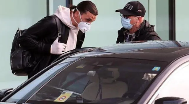 Zlatan es captado en el aeropuerto de Malpensa