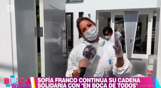 Sofía Franco realizó gesto solidario en el distrito de Carabayllo.