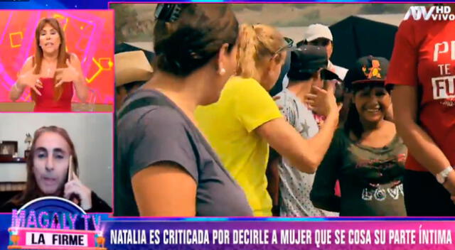 Natalia Málaga se molesta con Magaly Medina por su video viral.