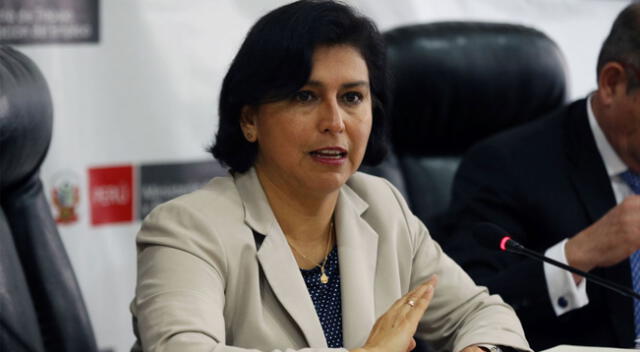 Sylvia Cáceres, ministra de Trabajo y Promoción del Empleo.