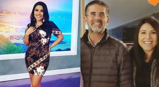 Tula Rodríguez emocionada por la llegada de su esposo a casa.