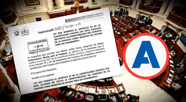 Proyecto de ley indica que ejercer ambos cargos implica un conflicto de interés  y una  injerencia del Ejecutivo en el Congreso de la República.