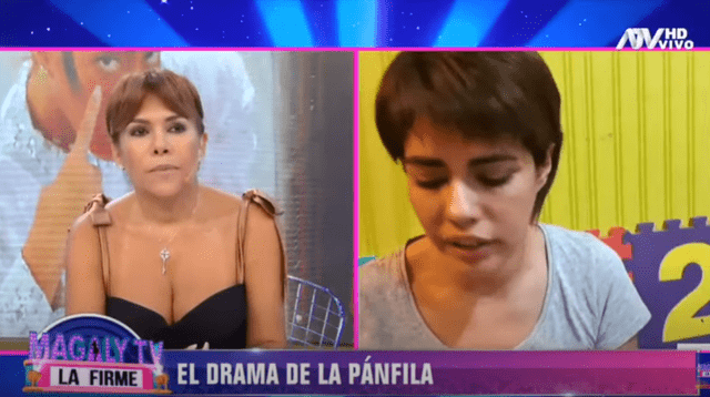 La actriz María Victoria Santana, más conocida como 'La Pánfila', habló con Magaly Medina, e hizo un llamado público.