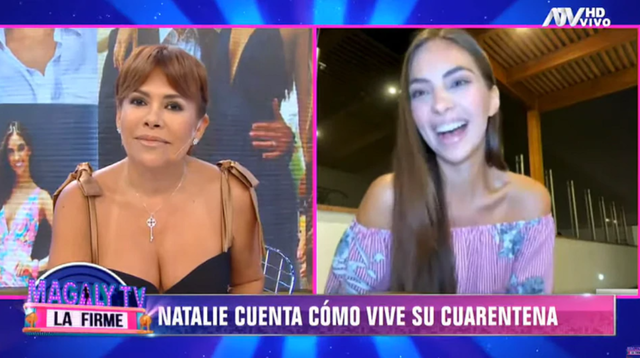 Sin roche, la esposa de Yaco Eskenazi solo atinó a reconocer que espera volver a la televisión pronto.