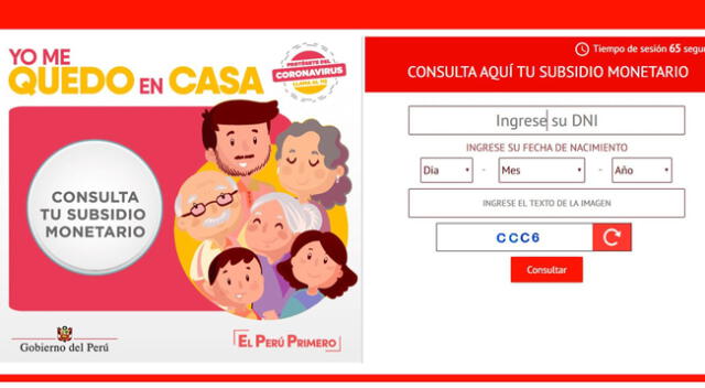 Consulta AQUÍ si eres beneficiario del bono Yo me quedo en casa.