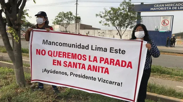 El alcalde de Santa Anita propone trasladar a los agricultores de hortalizas al Gran Mercado Mayorista de Lima.