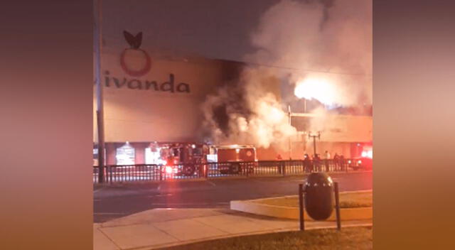 Incendio en el supermercado Vivanda