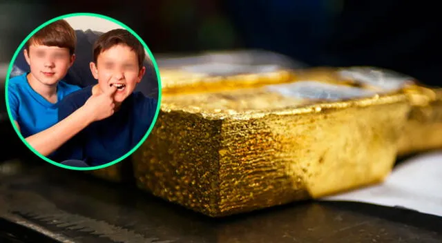 Los menores sorprendieron a todos al encontrar estos lingotes de oro valorizados en 100,000 euros.