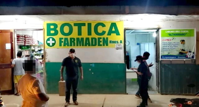 El sujeto fue detenido por la Policía Nacional mientras atendía en su consultorio ubicado dentro de una farmacia.