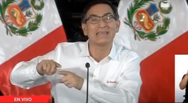 Martín Vizcarra se pronuncia durante el día 71 de la cuarentena.