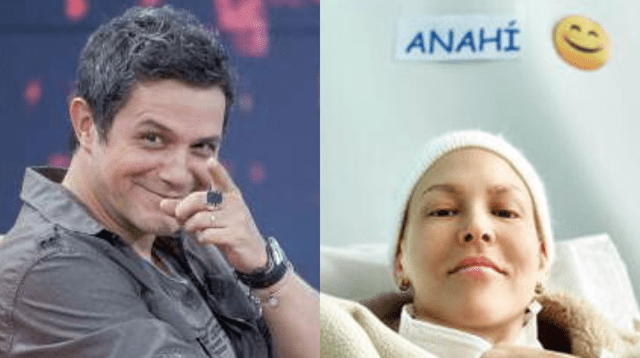 Desde su cuenta de Instagram, Alejandro Sanz no dudó en mandarle aliento a Anahí de Cárdenas tras haber terminado su tratamiento contra su cáncer de mama.