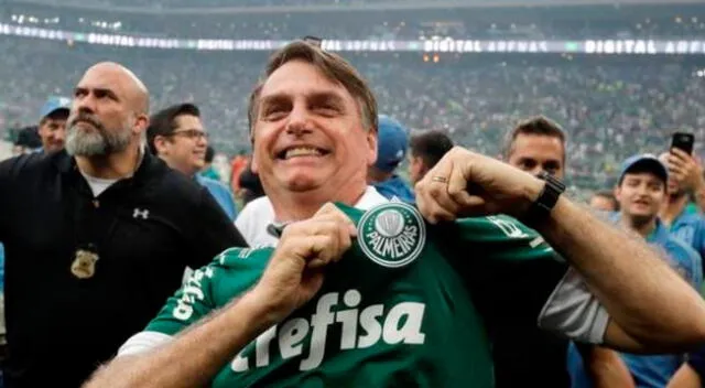 Jair Bolsonaro es hincha del Palmeiras.