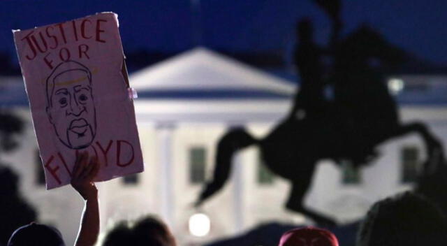 Protestas frente a la Casa Blanca.