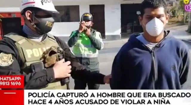 El acusado fue detenido en el distrito de San Juan de Lurigancho.