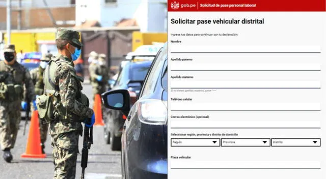 Pase vehicular distrital [LINK] consulta AQUÍ cómo solicitar y renovar permiso laboral