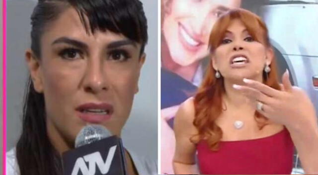 Magaly Medina se molestó con luchadora Valeria Mejía por cambiar su versión.